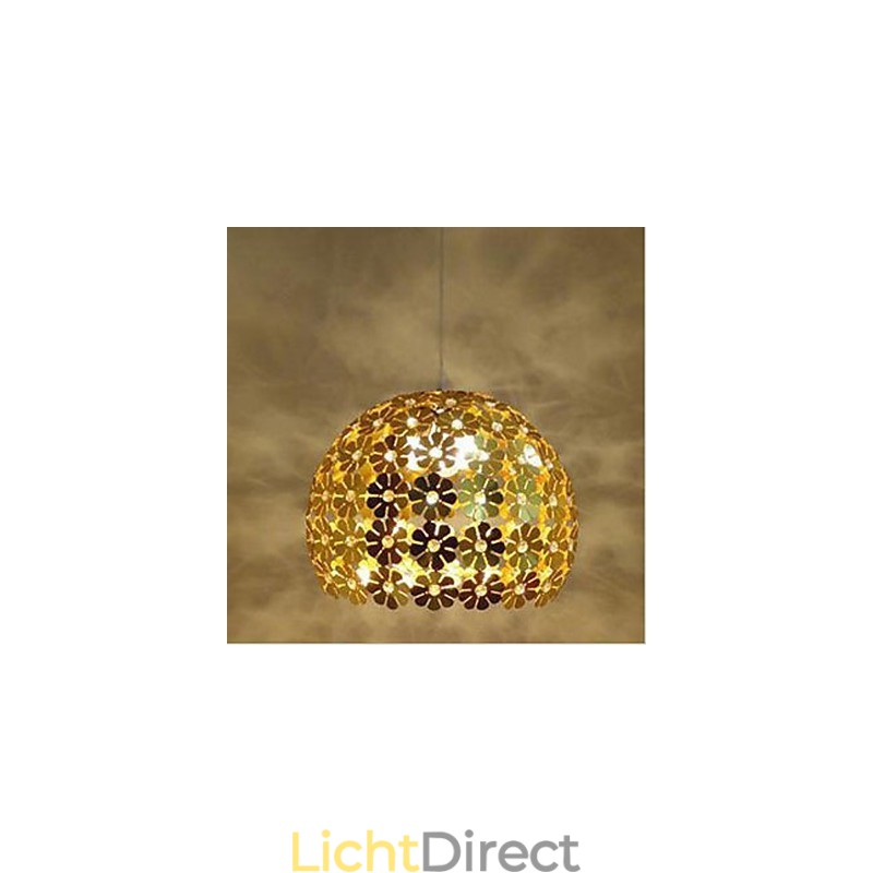 Moderne kleur pruimenbloem bal enkele kop kristal hanglamp