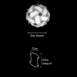 DIY Moderne Hanglamp Bol 25cm