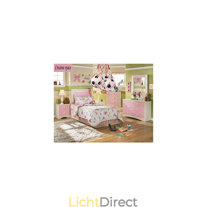 Kinderen Voetbal Moderne Minimalistische Hanglamp Jongen Lampen 3 Lampen