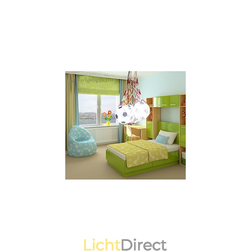 Kinderen Voetbal Moderne Minimalistische Hanglamp Jongen Lampen 3 Lampen
