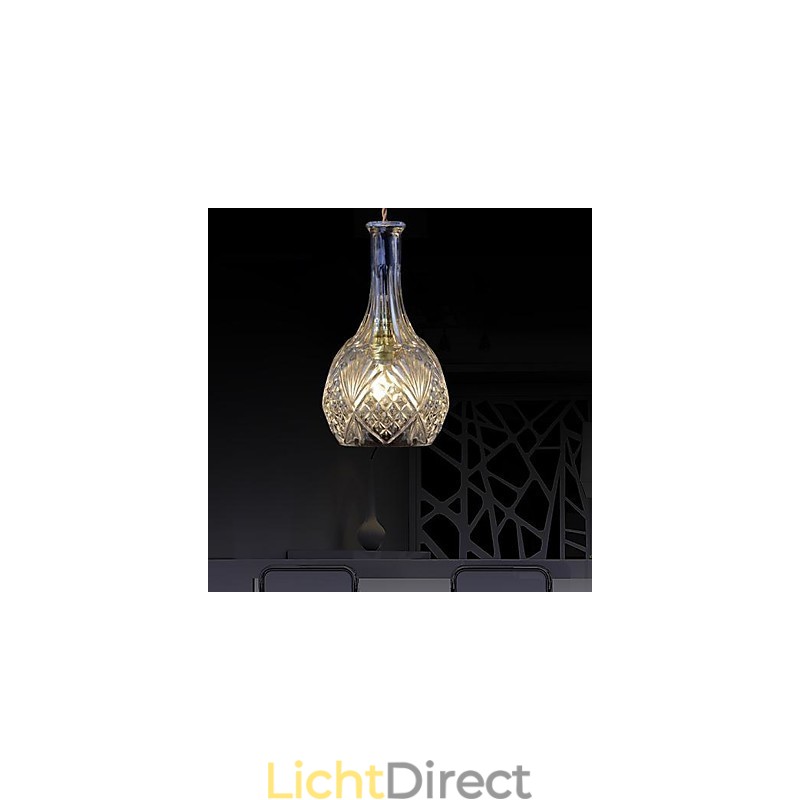 Moderne, eigentijdse kristallen metalen hanglamp