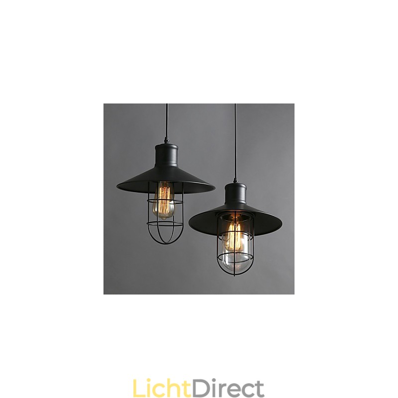 Kroonluchterlamp met enkele kop in de vorm van een vogelkooi