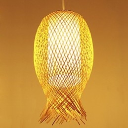 Moderne theehuis bamboe weven bamboe decoratie hanglamp