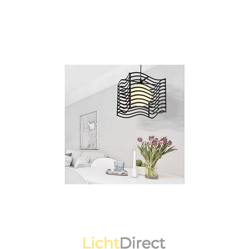 Moderne, eigentijdse metalen hanglamp