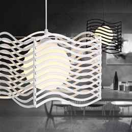 Moderne, eigentijdse metalen hanglamp