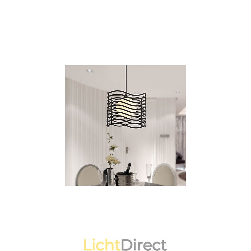 Moderne, eigentijdse metalen hanglamp