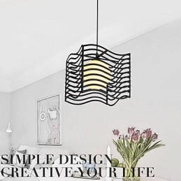 Moderne, eigentijdse metalen hanglamp