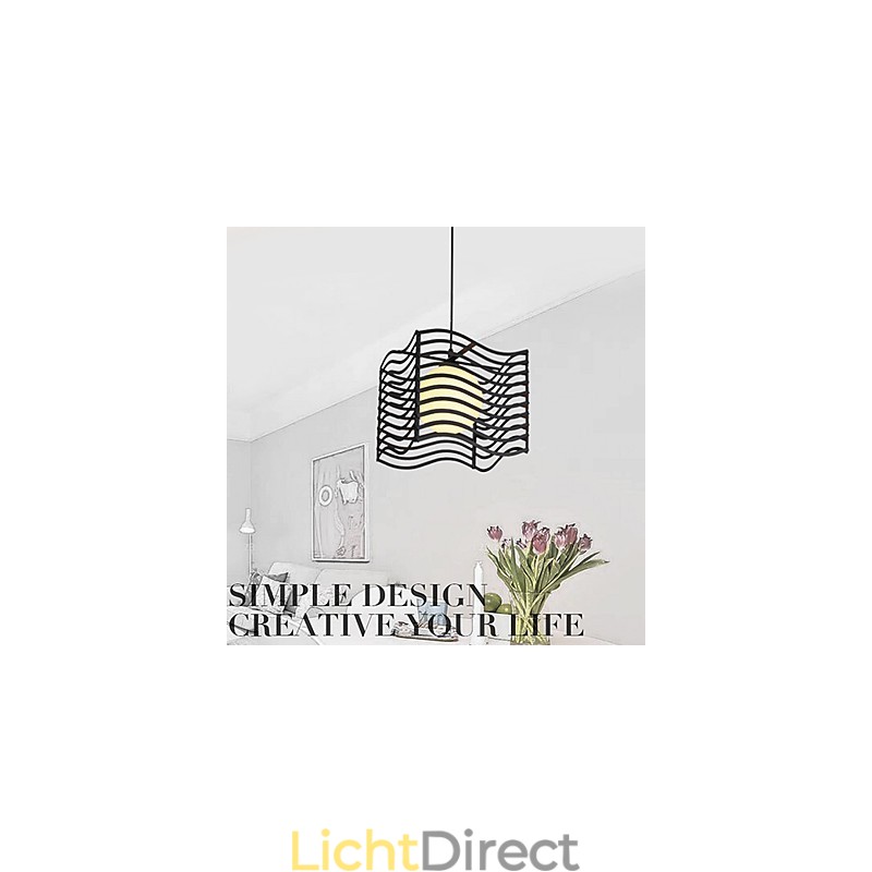 Moderne, eigentijdse metalen hanglamp
