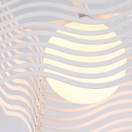 Moderne, eigentijdse metalen hanglamp