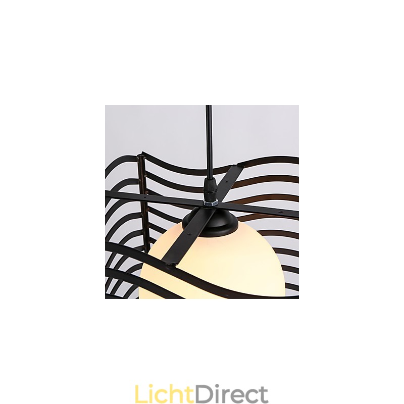 Moderne, eigentijdse metalen hanglamp