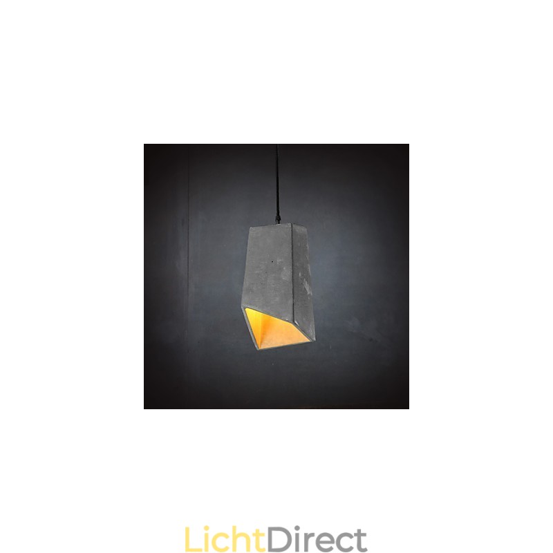 Hedendaagse en gecontracteerde retro cementen hanglamp
