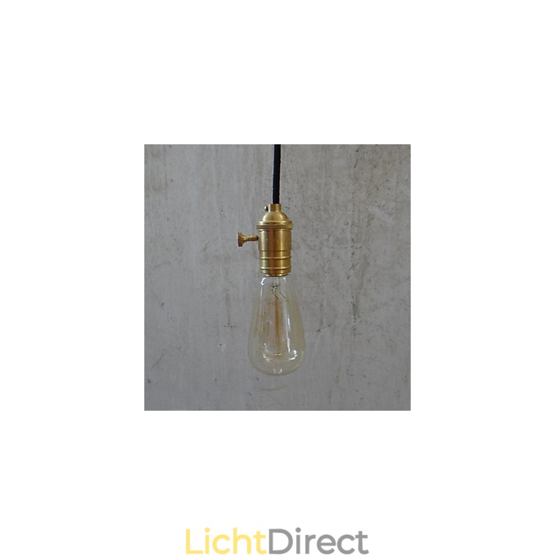 Traditionele klassieke vintage messing hanglamp