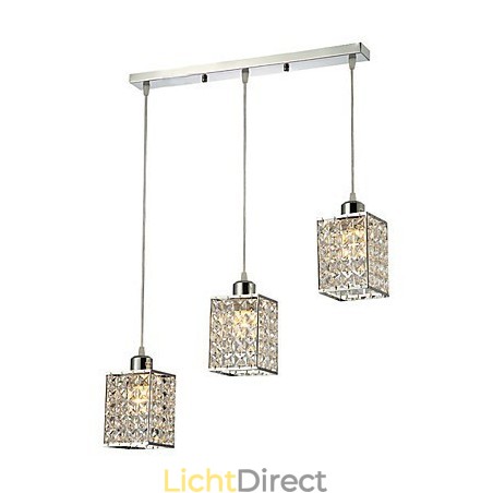 Moderne eigentijdse eilandkristallen gegalvaniseerde hanglamp Moderne eigentijdse eilandkristallen gegalvaniseerde hanglamp