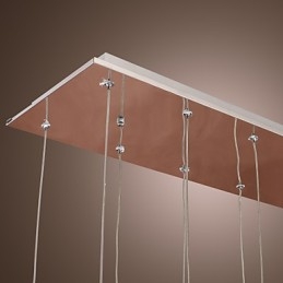Moderne, eigentijdse hanglamp van kristalchroommetaal