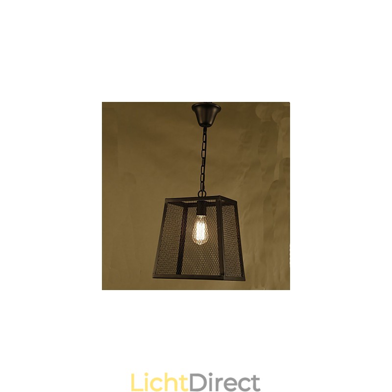 Een Net Cover Retro Industriële Wind Cafe Gesmeed Ijzeren Kroonluchter