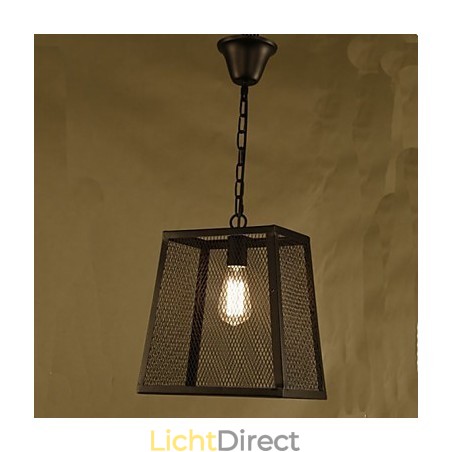 Een Net Cover Retro Industriële Wind Cafe Gesmeed Ijzeren Kroonluchter