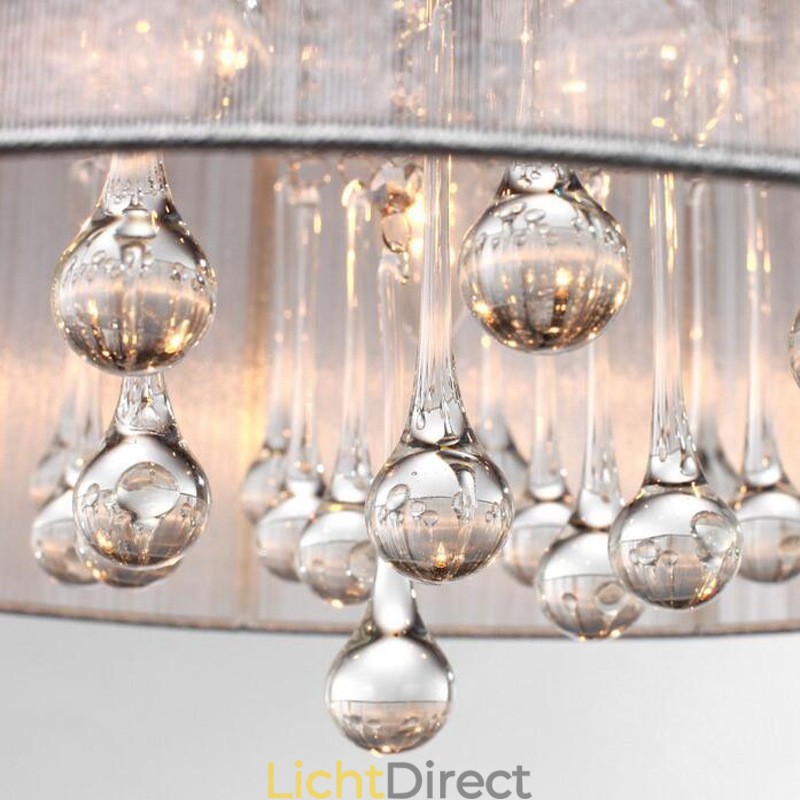 Traditionele klassieke kristallen chromen metalen kroonluchter