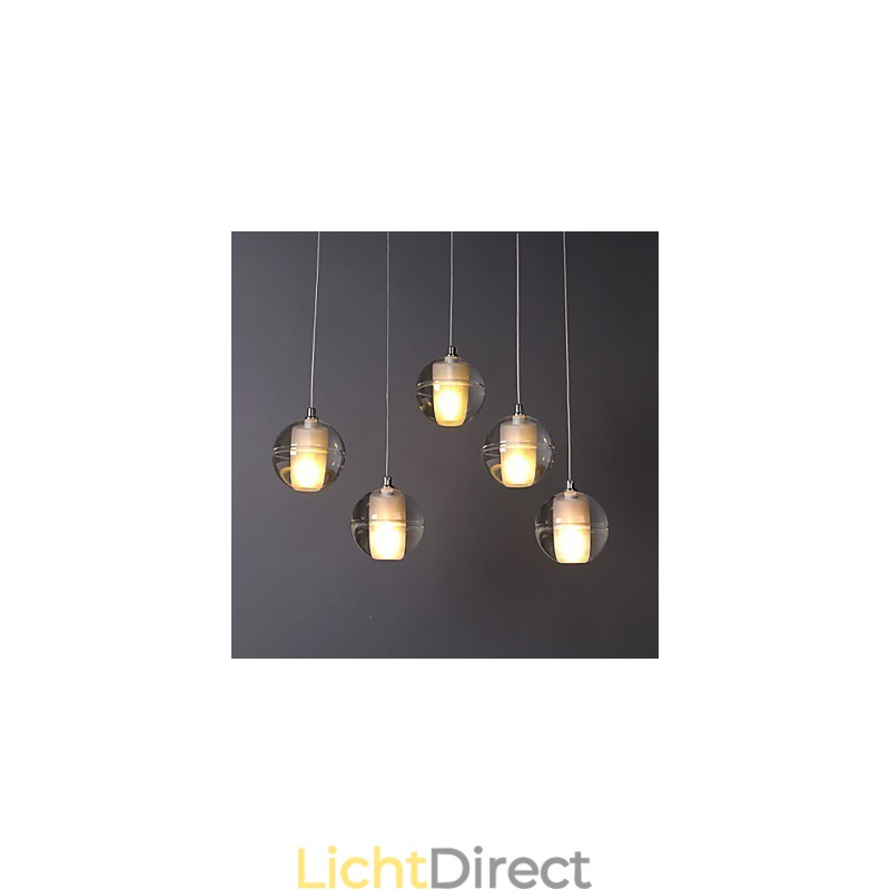 1 Licht Kristallen Glazen Stenen Hanglamp Café Hanglamp Decoratieve Hanglamp