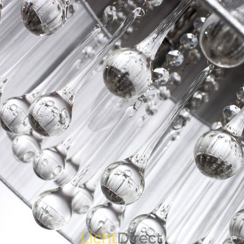 Traditionele klassieke kristallen chromen metalen kroonluchter