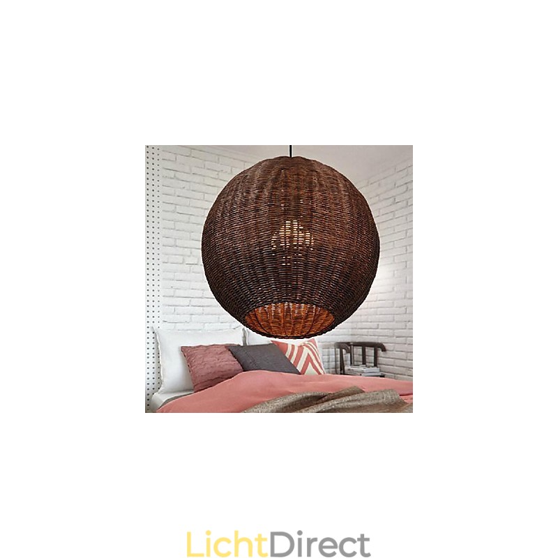 Moderne, eigentijdse lantaarn landelijke bol metalen hanglamp