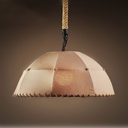 Gecontracteerde Nordic Vintage Linens Henneptouw Amerikaanse Landelijke Hanglamp