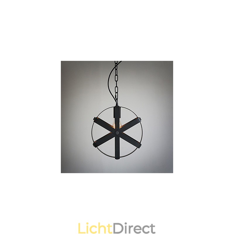 Vintage Stijl Industriële Ronde Hanglamp Loft Huisinrichting Decoratieve Kroonluchter