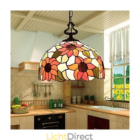 Europese landelijke creatieve kunsten glas-in-lood kroonluchter herstel van oude gebruiken lamp licht Europese landelijke creatieve kunsten glas-in-lood kroonluchter herstel van oude gebruiken lamp licht