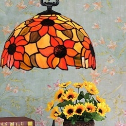 Europese landelijke creatieve kunsten glas-in-lood kroonluchter herstel van oude gebruiken lamp licht
