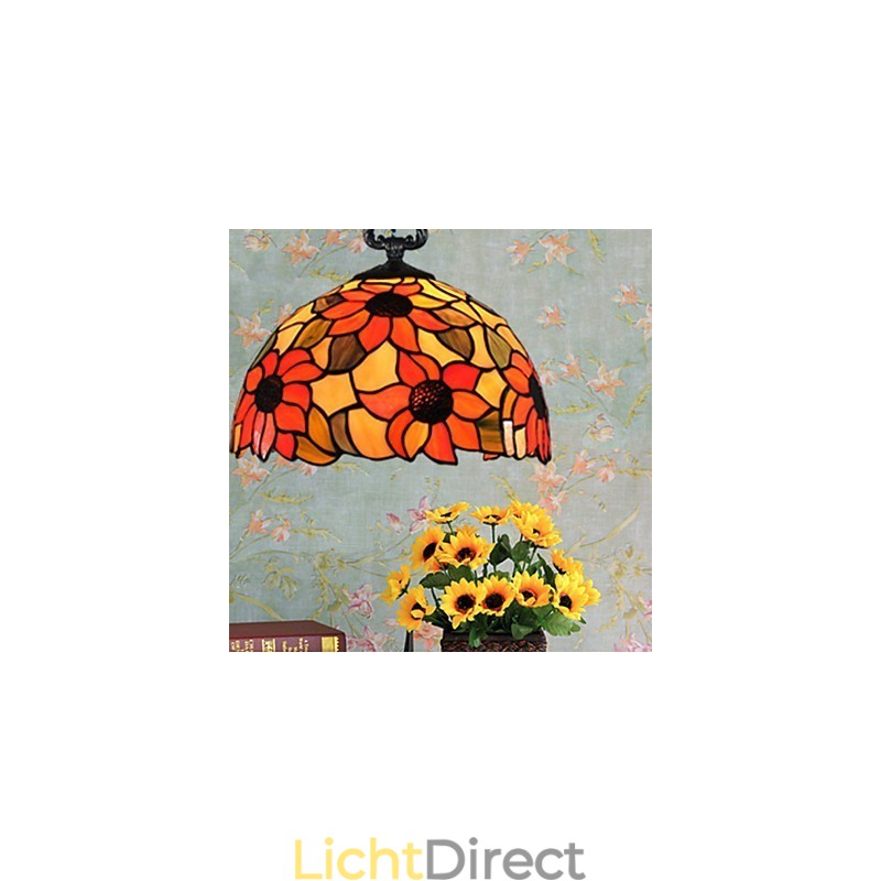 Europese landelijke creatieve kunsten glas-in-lood kroonluchter herstel van oude gebruiken lamp licht