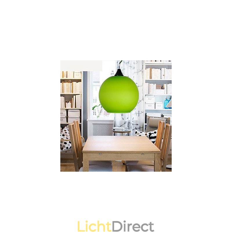 Eenvoudige modieuze gekleurde glazen kroonluchterlamp