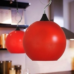 Eenvoudige modieuze gekleurde glazen kroonluchterlamp