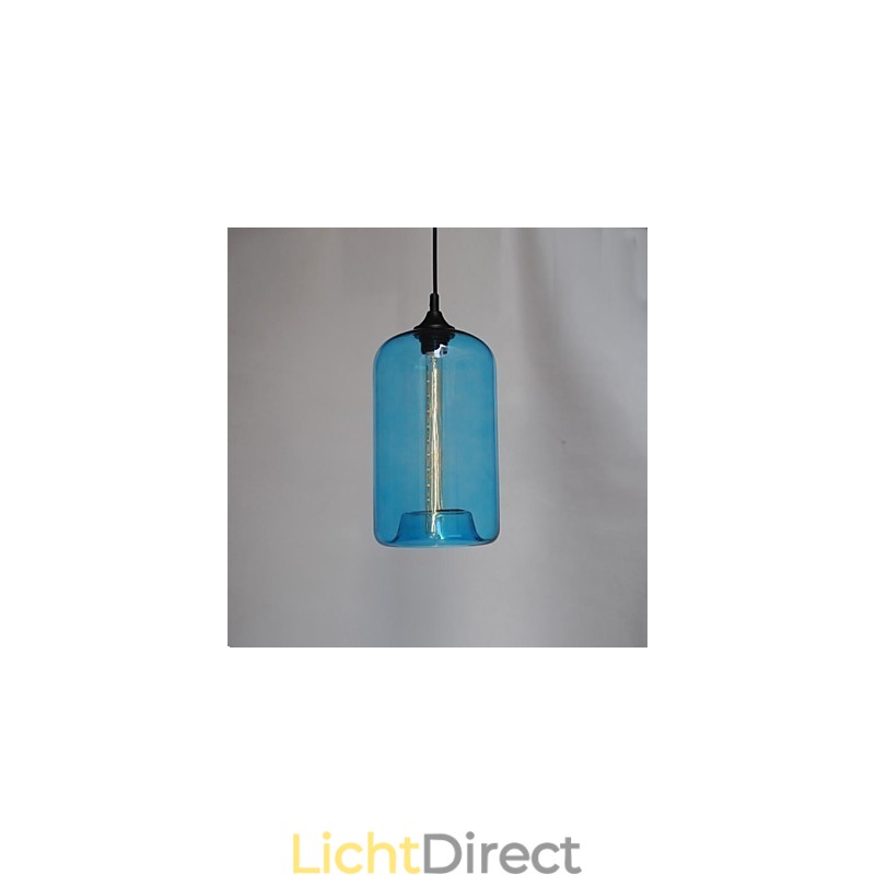 Fles Design Hanglamp 1 Licht met Transparante Kap