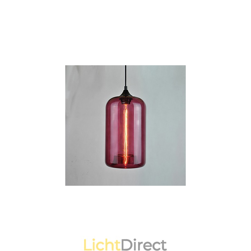 Fles Design Hanglamp 1 Licht met Transparante Kap