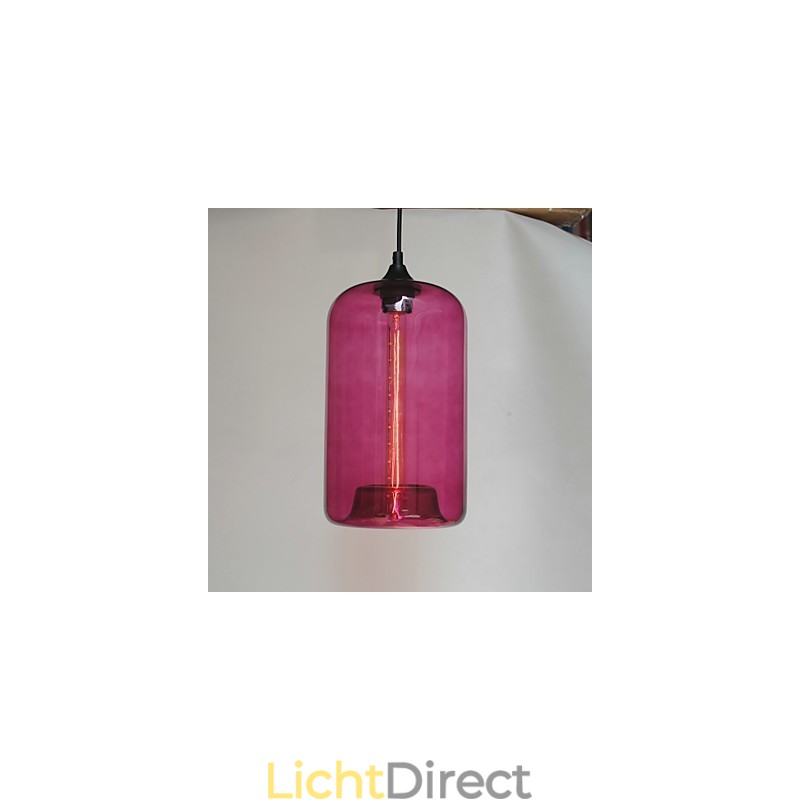Fles Design Hanglamp 1 Licht met Transparante Kap