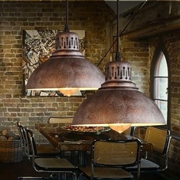 Retro Mini Stijl Schilderij Metalen Hanglamp Buiten