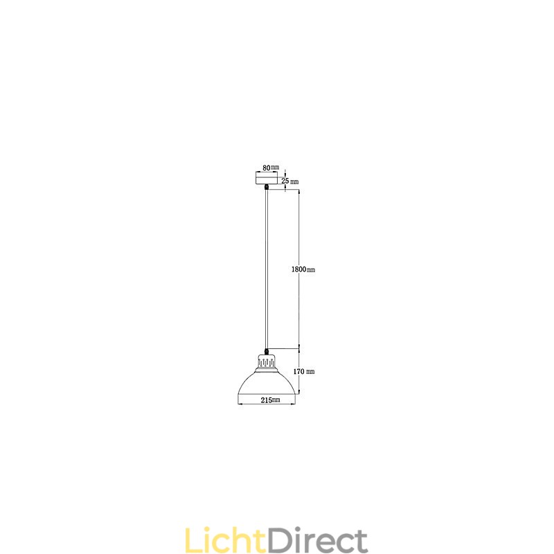 Retro Mini Stijl Schilderij Metalen Hanglamp Buiten