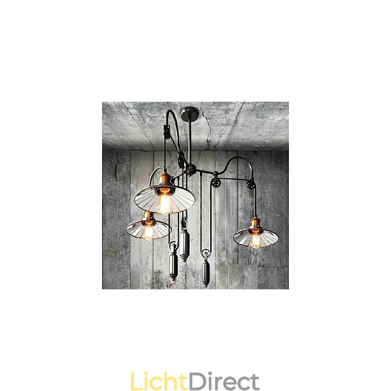 Vintage Country Mini Stijl Schilderij Metalen Kroonluchter