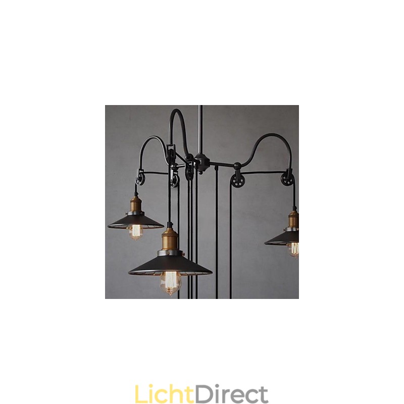 Vintage Country Mini Stijl Schilderij Metalen Kroonluchter