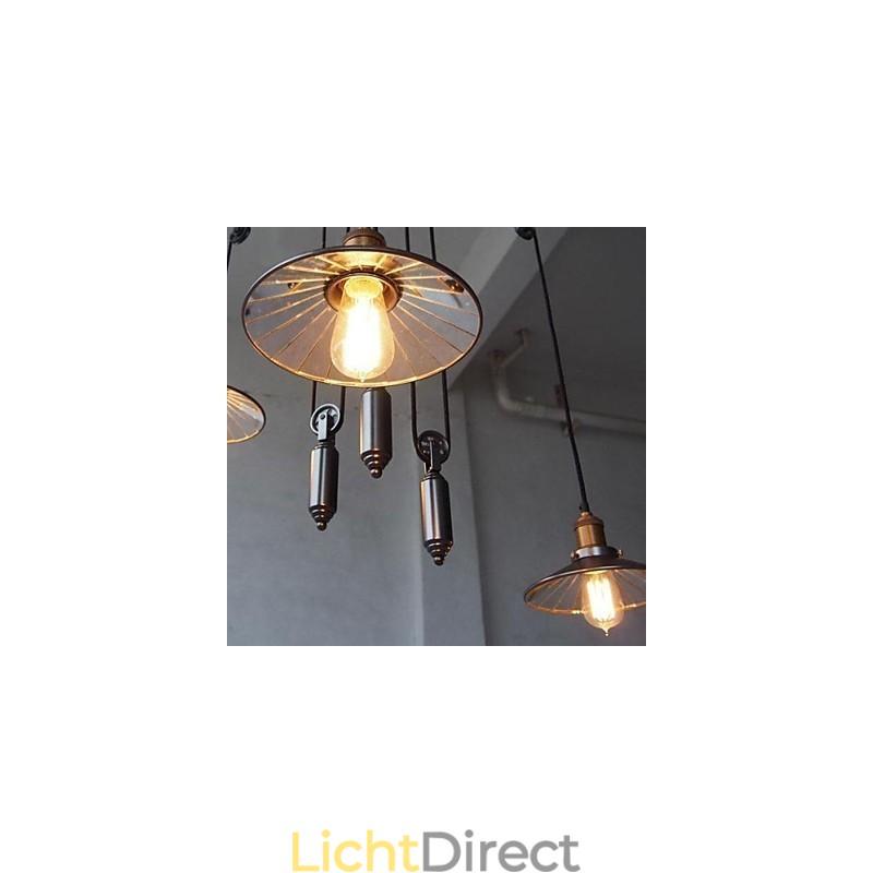 Vintage Country Mini Stijl Schilderij Metalen Kroonluchter