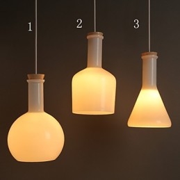 Hedendaagse en gecontracteerde creatieve magische witte glazen fleslijn hanglamp