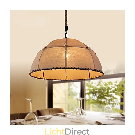 35CM Loft Industriële Wind Eenvoudige Linnen Amerikaanse Landelijke Creatieve Kunst Droplight Lamp