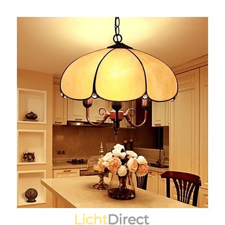 Europese landelijke creatieve kunsten glas-in-lood kroonluchter herstel van oude gebruiken lamp licht Europese landelijke creatieve kunsten glas-in-lood kroonluchter herstel van oude gebruiken lamp licht