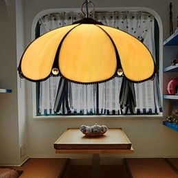 Europese landelijke creatieve kunsten glas-in-lood kroonluchter herstel van oude gebruiken lamp licht