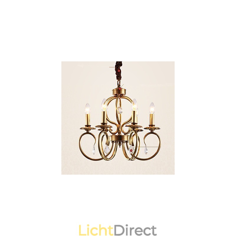 Kroonluchter Hanglamp Mini Stijl Traditioneel Klassiek Metaal
