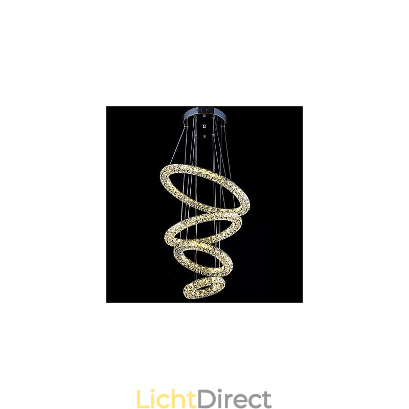 Kristallen ring hanglamp moderne plafond kroonluchter verlichting lamp armaturen met