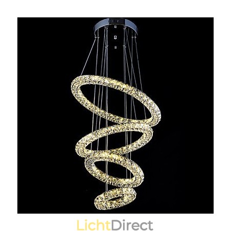Kristallen ring hanglamp moderne plafond kroonluchter verlichting lamp armaturen met Kristallen ring hanglamp moderne plafond kroonluchter verlichting lamp armaturen met