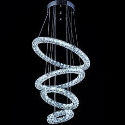 Kristallen ring hanglamp moderne plafond kroonluchter verlichting lamp armaturen met