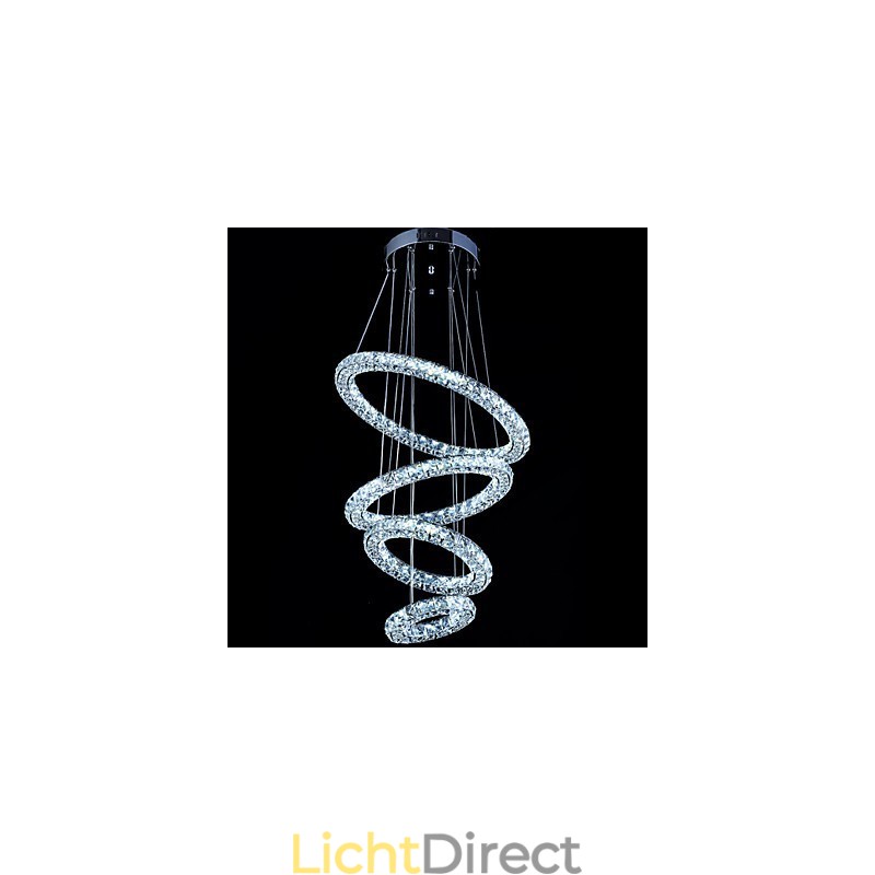 Kristallen ring hanglamp moderne plafond kroonluchter verlichting lamp armaturen met