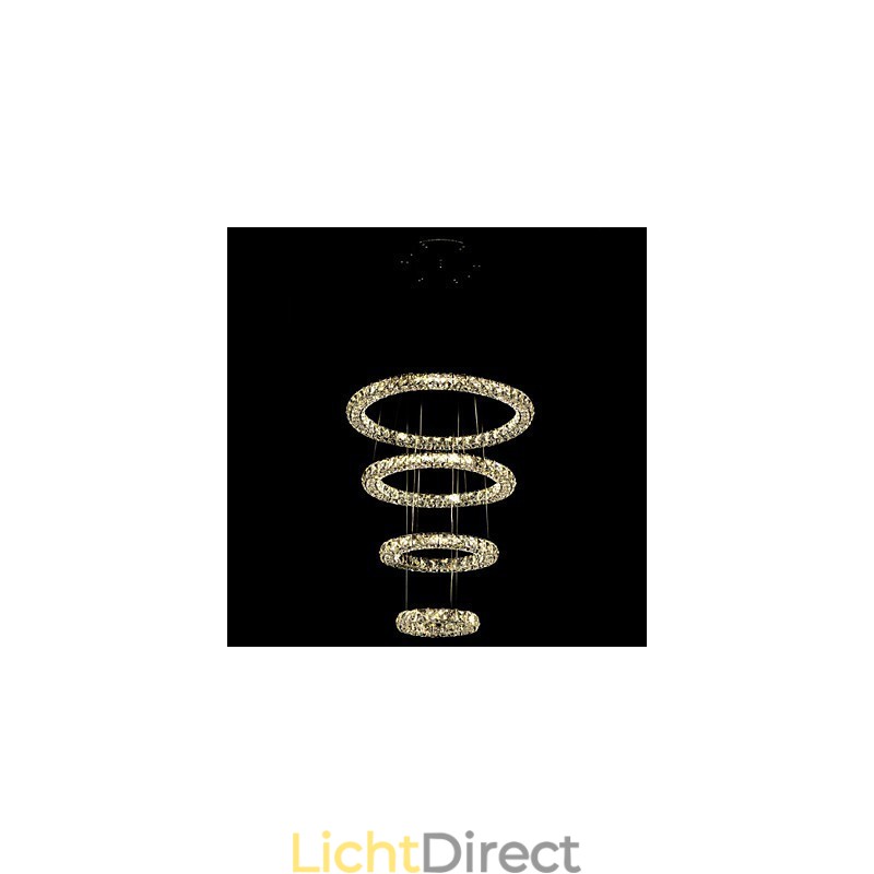 Kristallen ring hanglamp moderne plafond kroonluchter verlichting lamp armaturen met