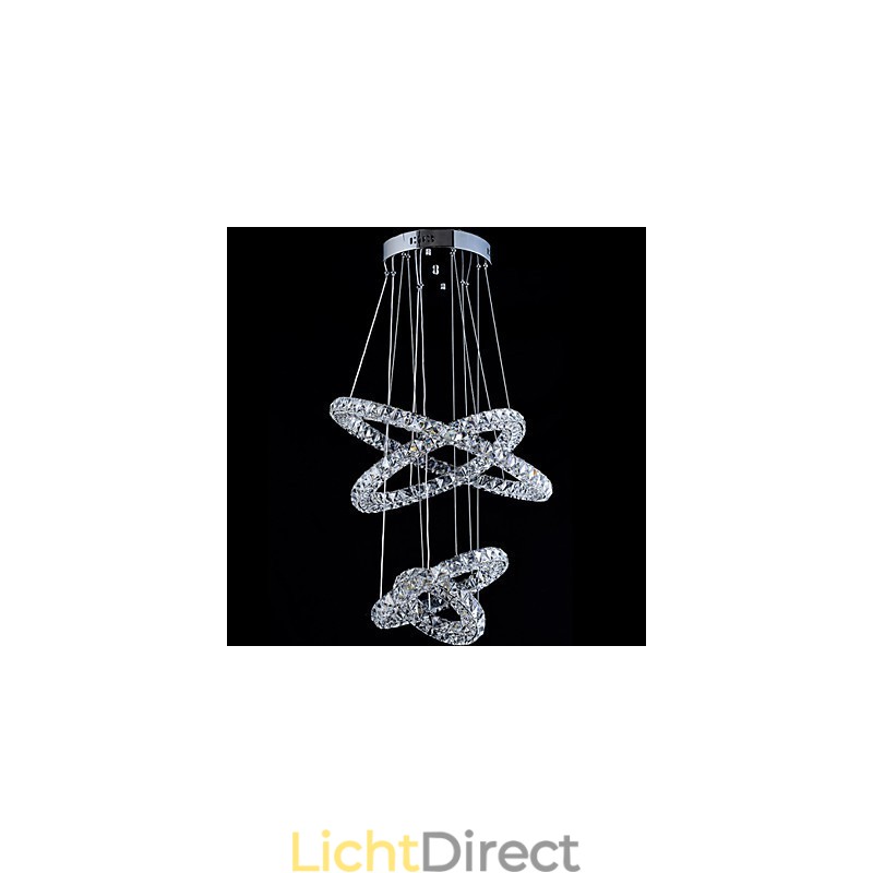 Kristallen ring hanglamp moderne plafond kroonluchter verlichting lamp armaturen met